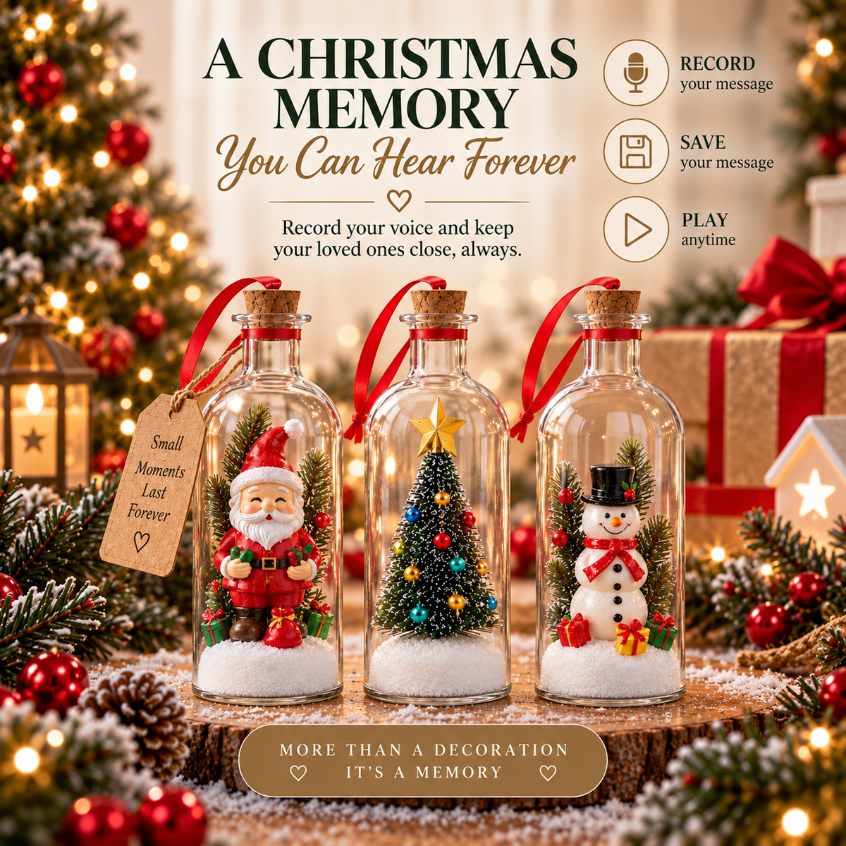 Christmas Memory Voice Recording Ornament
